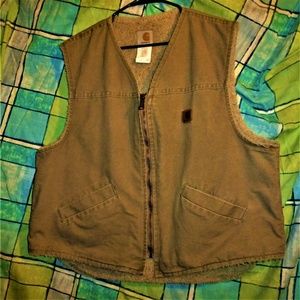 carhartt mens winter vest mfg. usa vintage